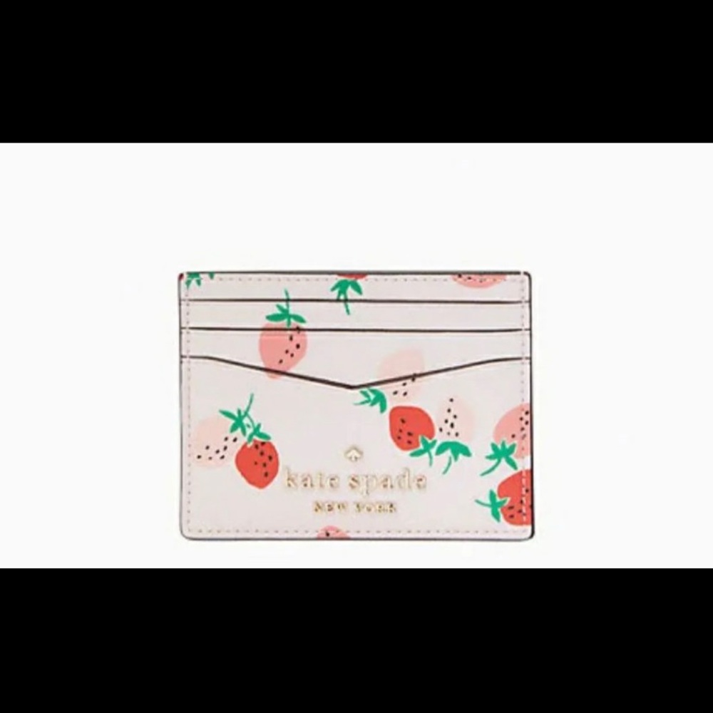 NWT Kate Spade Strawberry Card Holder